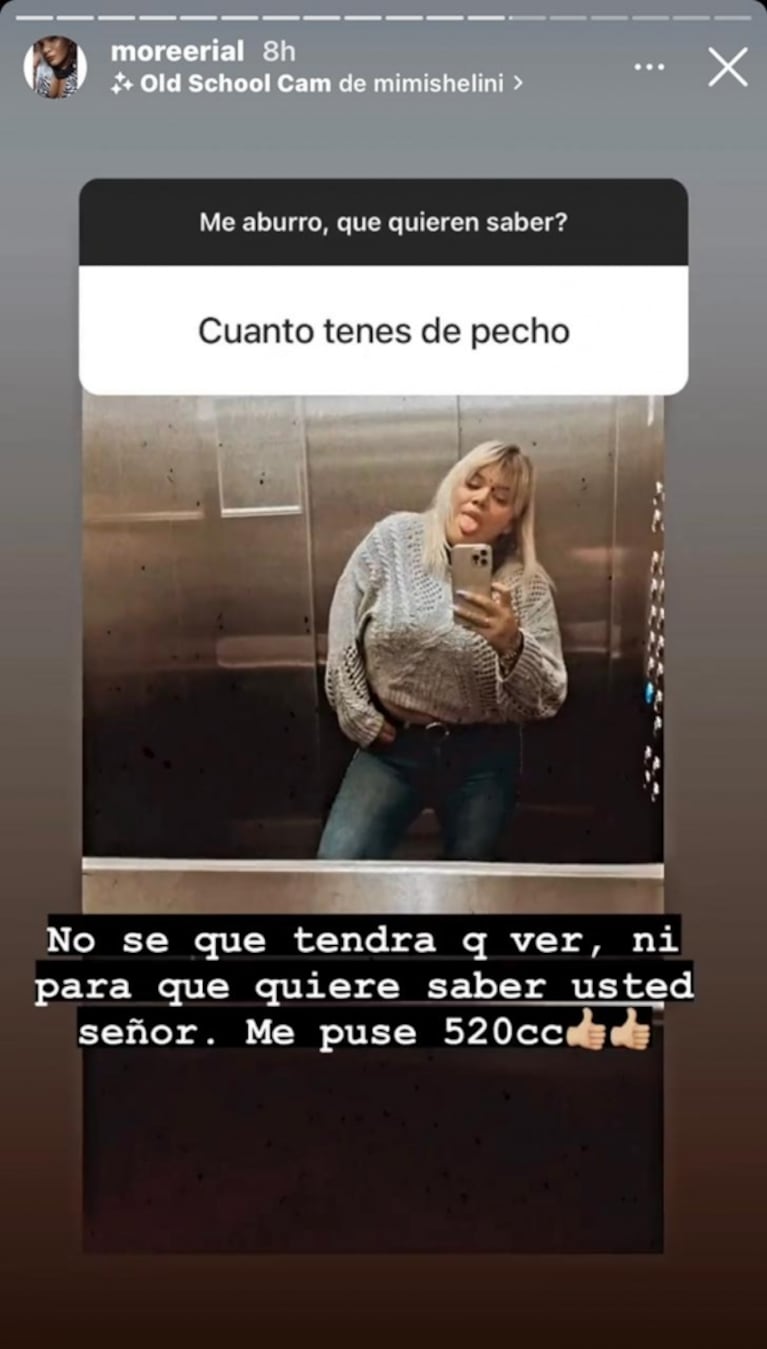 Un hombre le hizo una desubicada pregunta a Morena Rial, y ella lo cruzó picante: "No sé para qué quiere saber"