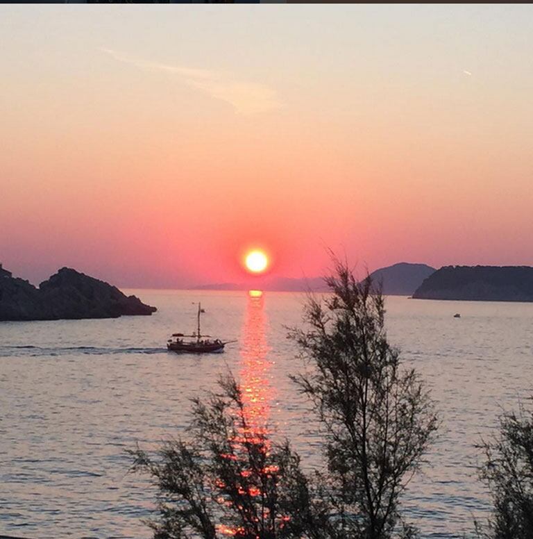 Un increíble atardecer en Croacia (Fotos: Instagram).