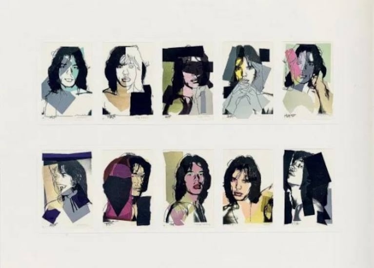 Un retrato de Mick Jagger realizado por Andy Warhol se subastó en 200 mil dólares