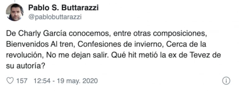 Un usuario se burló de Brenda Asnicar por considerarse 'colega' de Charly García y ella disparó: "Empecé cuando vos te comías los mocos"