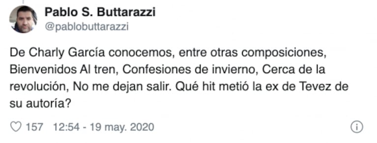 Un usuario se burló de Brenda Asnicar por considerarse 'colega' de Charly García y ella disparó: "Empecé cuando vos te comías los mocos"