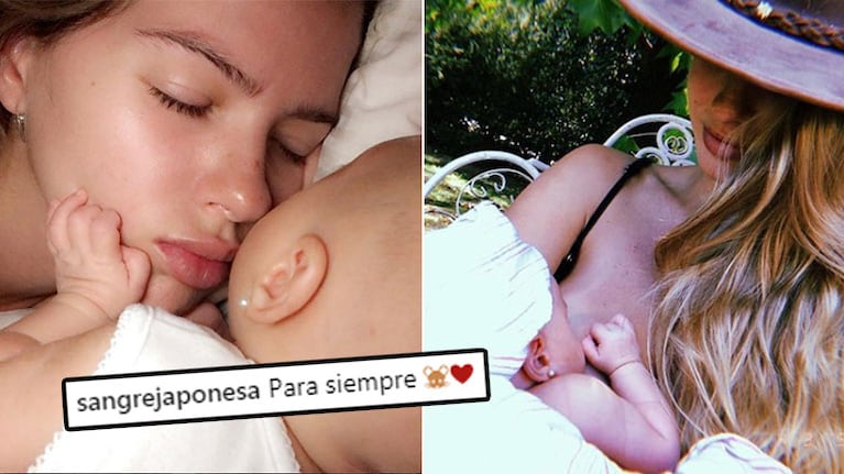 ¡Una belleza! La tierna postal de la China Suárez en el cumplemes de la pequeña Magnolia: Para siempre