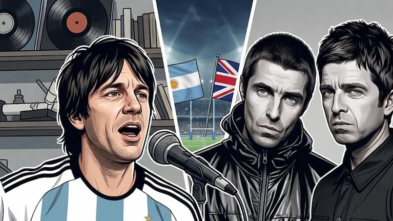 Una confrontación musical: Oasis reponde al líder de Turf en la previa del partido entre Argentina e Inglaterra.