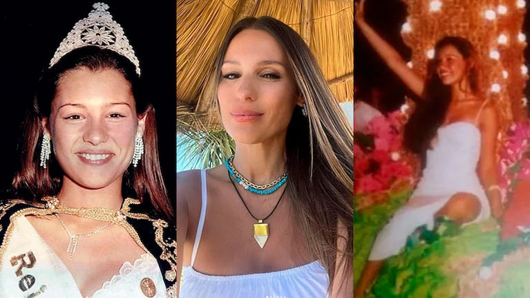 Una cuenta de fans de Pampita publicó las tiernas fotos retro de la top.