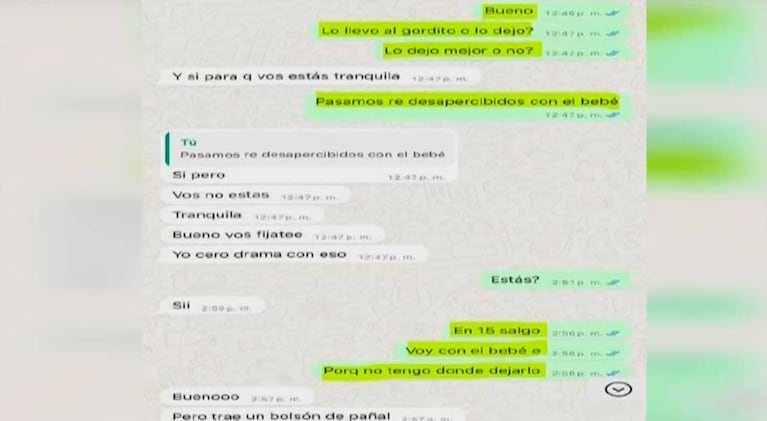 Una de las capturas de los chats de Morena Rial con los delincuentes (Foto: captura América TV)