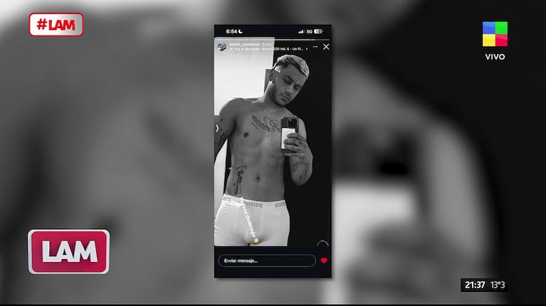 Una de las fotos hot del novio de Yipio de Gran Hermano Generación Dorada.