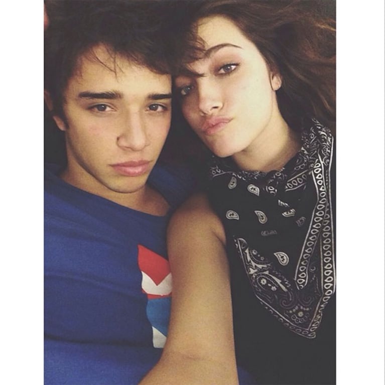 Una de las primeras fotos de Oriana Sabatini y Julián Serrano, juntos (Foto: Instagram)