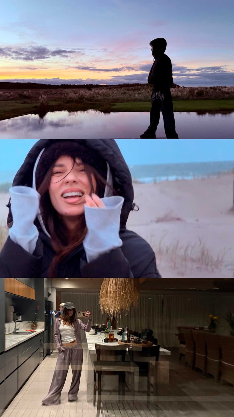 Una de las stories de Gime Accardi en su escapada romántica (Foto. Instagram @gimeaccardi)