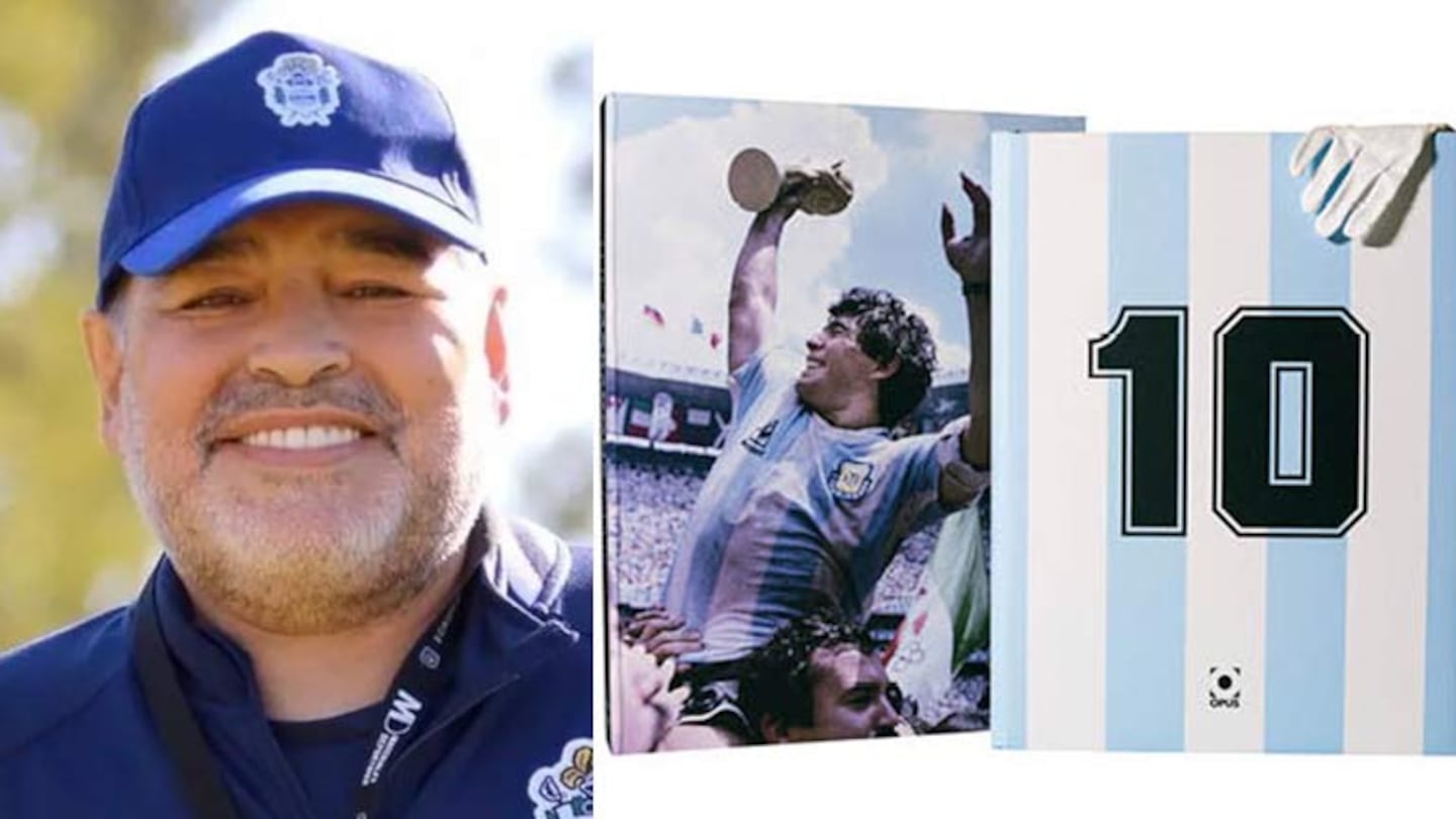 Una editorial británica lanzó un lujosísimo libro sobre la vida de Diego Maradona