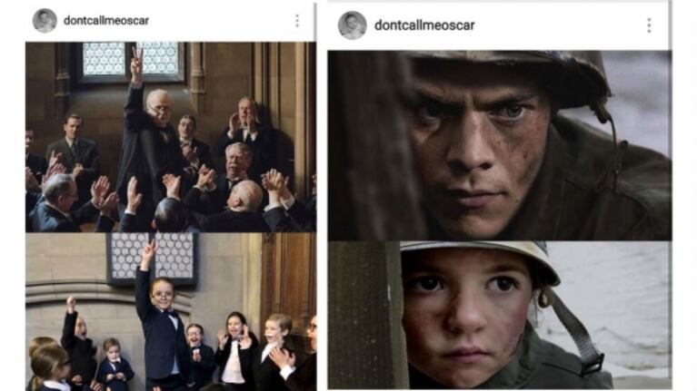 Una familia recrea las escenas de las películas nominadas al premio Oscar