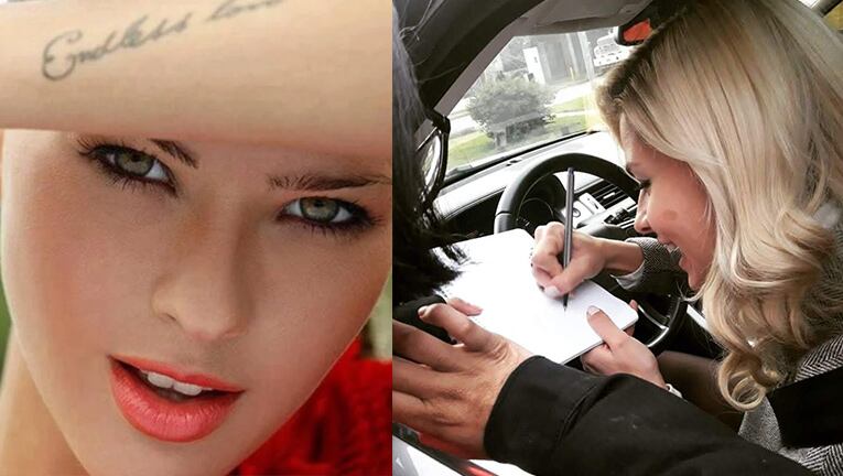 Una fan se tatuó el autógrafo de China.