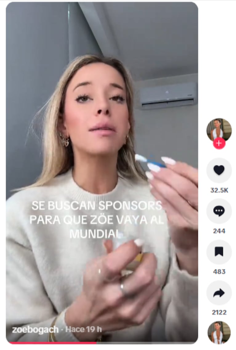 “Una marquita que quiera pagarme el vuelo y la entrada. Yo lo demás me consigo todo sola”. Pidió la influencer en Tiktok