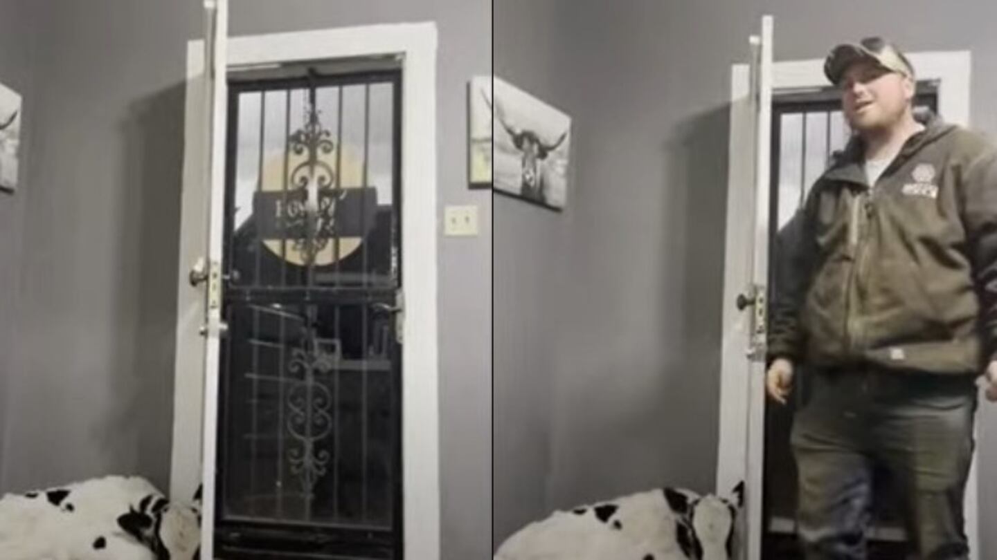 Una mujer sorprende a su marido con una vaca como mascota