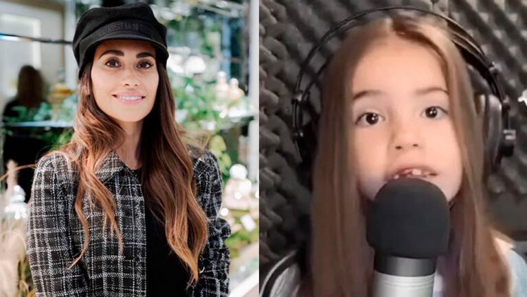 Una nena rosarina le dedicó una canción a Lionel Messi y Antonela Roccuzzo reaccionó emocionada.
