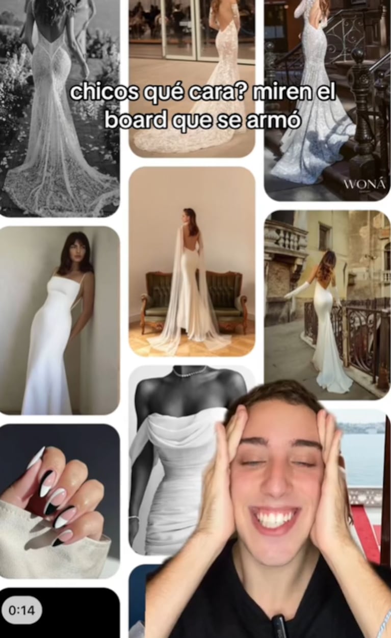 Una nueva prueba de que Nico Occhiato y Flor Jazmín Peña se van a casar causó furor en redes: las fotos