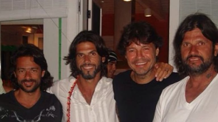 Una postal de la amistad de Tinelli, Fede Ribero y Hernán de Laurente (Foto: Twitter).