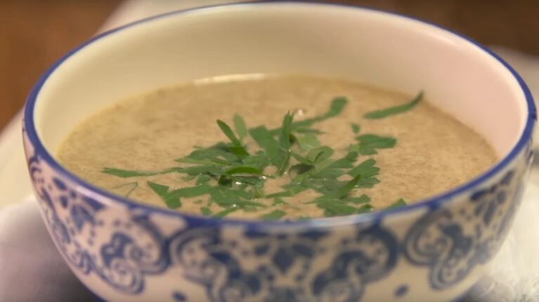Una receta innovadora: sopa crema de hongos