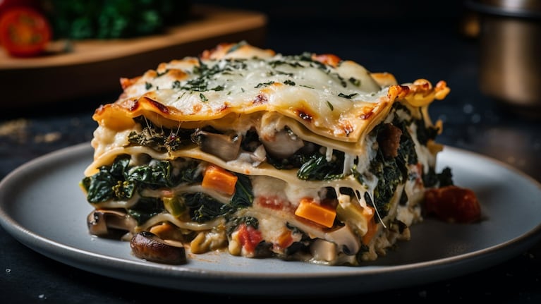 Una receta muy práctica y contundente de lasagna para los vegetarianos. Foto: Freepik.