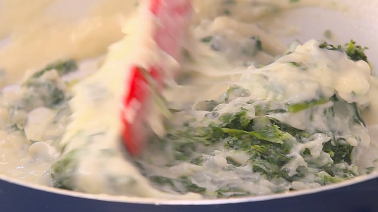 Una rosca diferente, con espinaca y queso. Foto: Cucinare TV