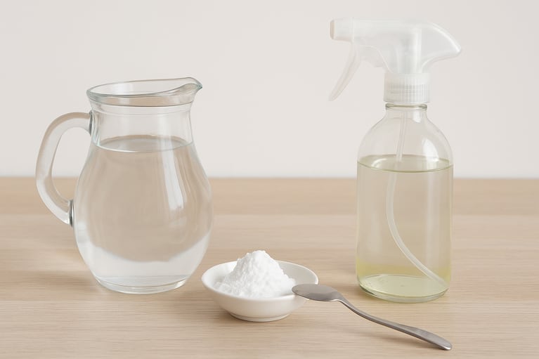 Una simple mezcla puede servir para quitar el olor a tabaco de la ropa sin volver a meterla en el lavarropas. Foto: IA (ChatGPT)