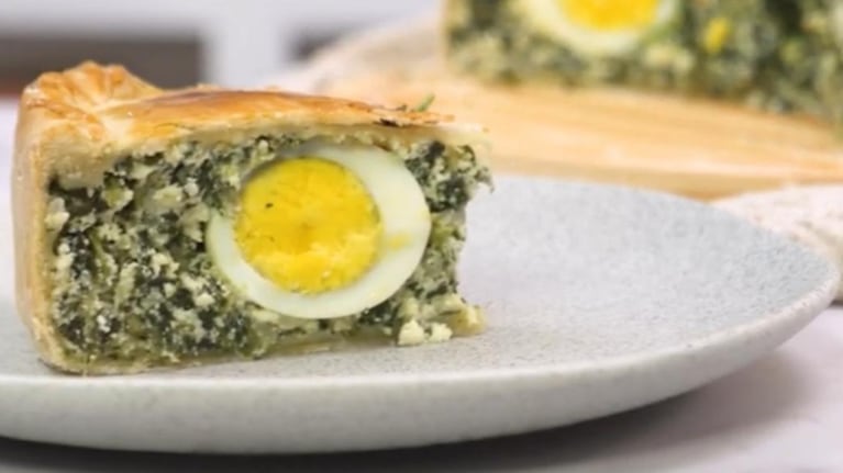 Una tarta clásica, con relleno de acelga, ricota y huevo.
Foto: CucinareTV