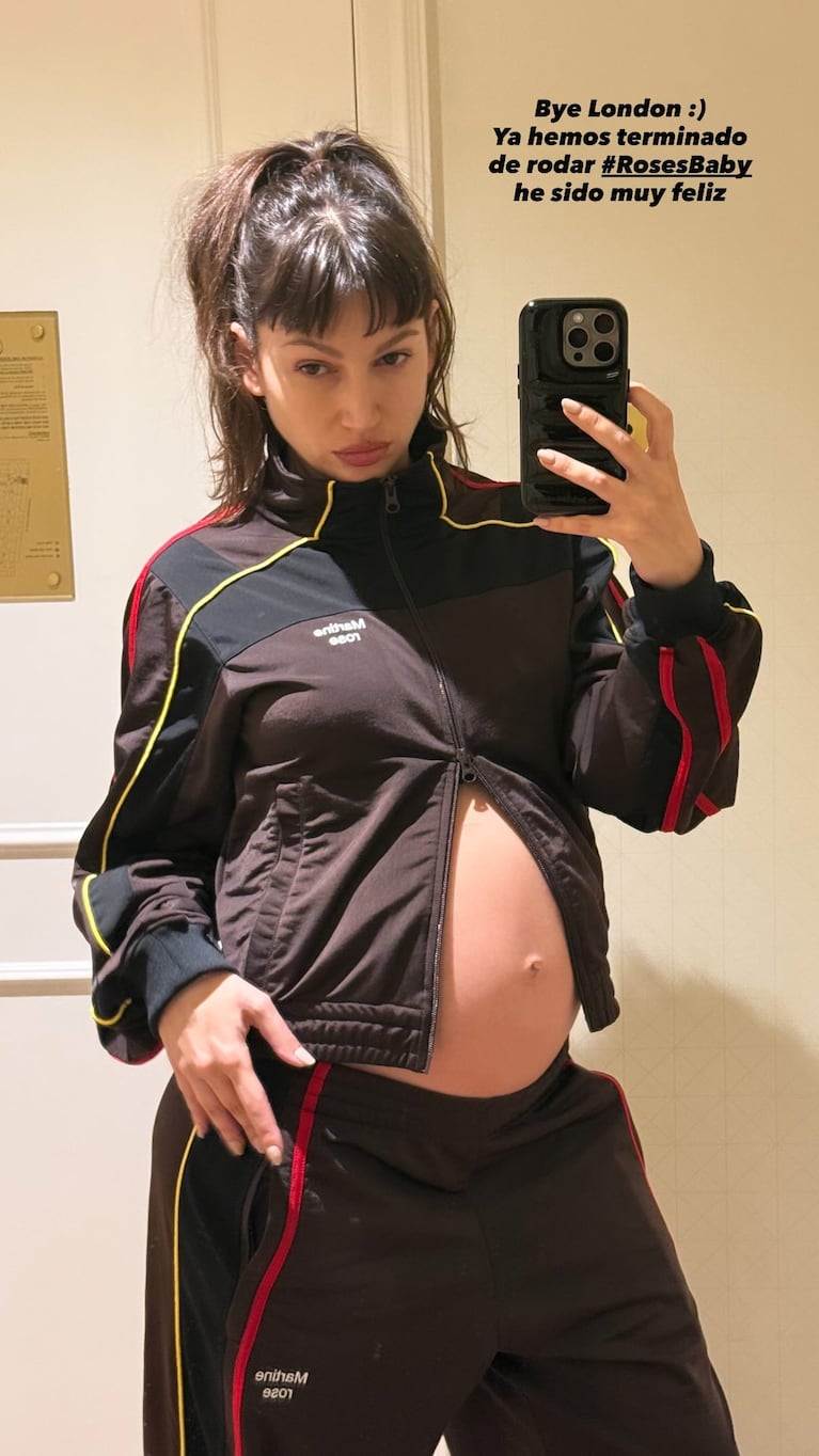 Úrsula Corberó mostró su panza y se despidió de Londres tras terminar de rodar Roses Baby. CRÉDITO: Instagram