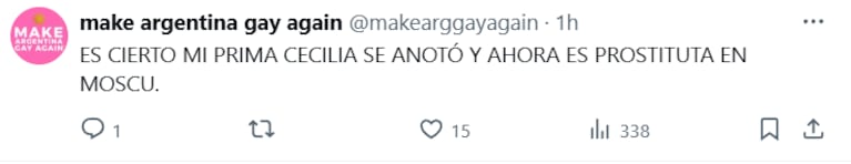 Usuarios de redes sociales desconfiaron del trabajo que promocionaron el Chino y Nicolás Grosman en Rusia (Foto: captura de X).
