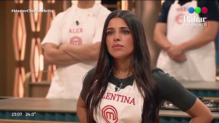 Valentina Cervantes en MasterChef (Foto: captura de Telefé).