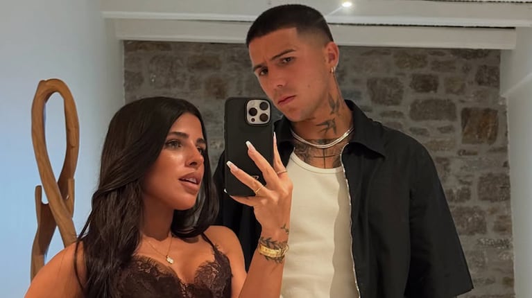 Valentina Cervantes y Enzo Fernández. Foto: Instagram @valucervantes