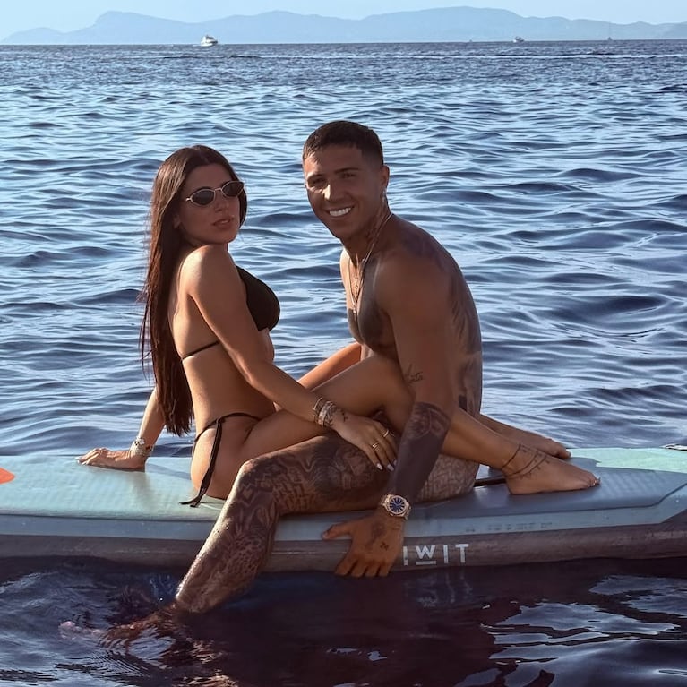 Valentina Cervantes y Enzo Fernández. (Foto: @valucervantes)