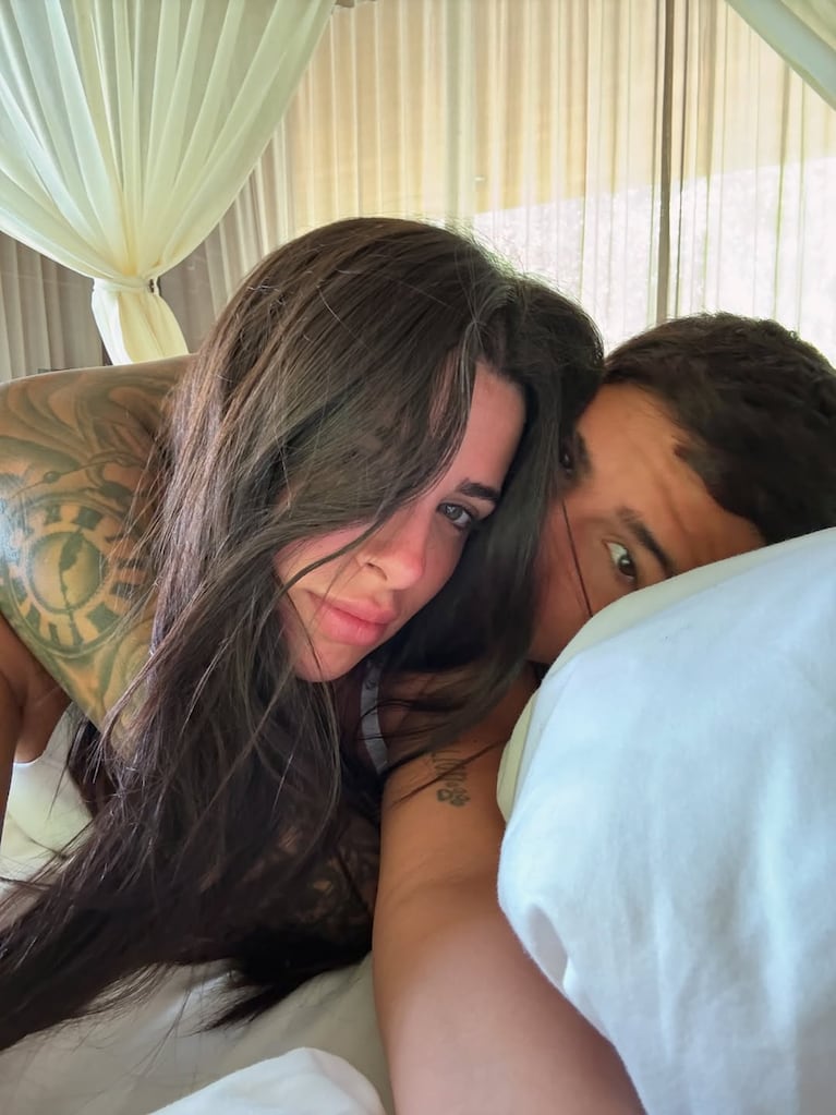 Valentina Cervantes y Enzo Fernández. (Foto: @valucervantes)