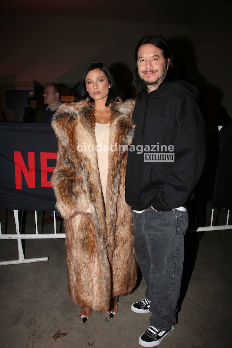 Valentina Zenere y Sebastián Ortega en el estreno de En el Barro (Foto: Movilpress).