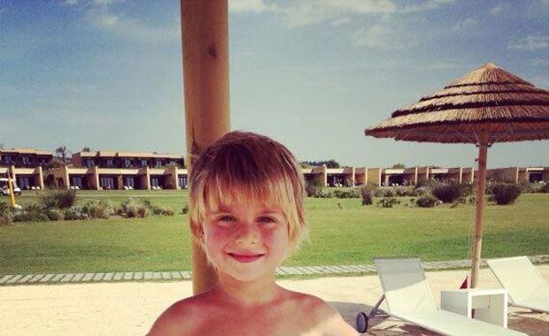Valentino Lopez, en el spa (Foto: Twitter).