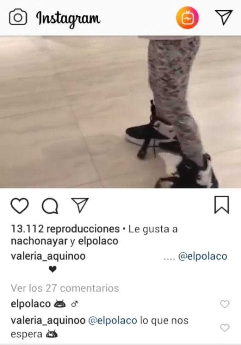 Valeria Aquino compartió un video de su hija cantando y arrobó al Polaco: la respuesta del cantante