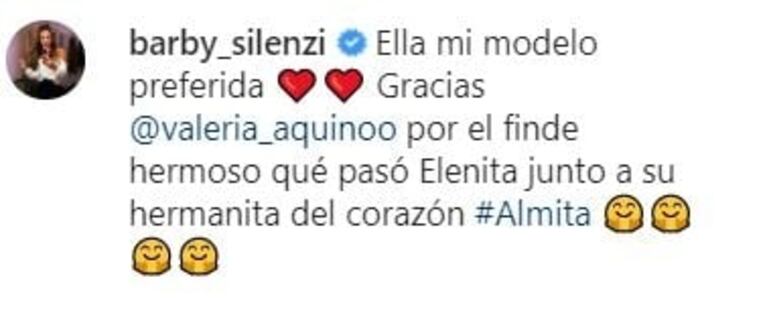 Valeria Aquino y el gesto buena onda que tuvo con Barby Silenzi, pareja de su ex: "Vamos por más"