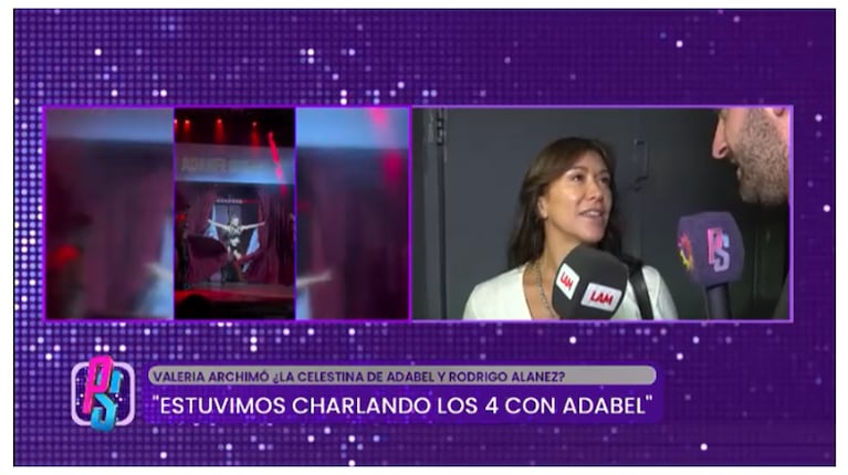 Valeria Archimó habló de Adabel Guerrero en Puro Show. Captura: eltrece