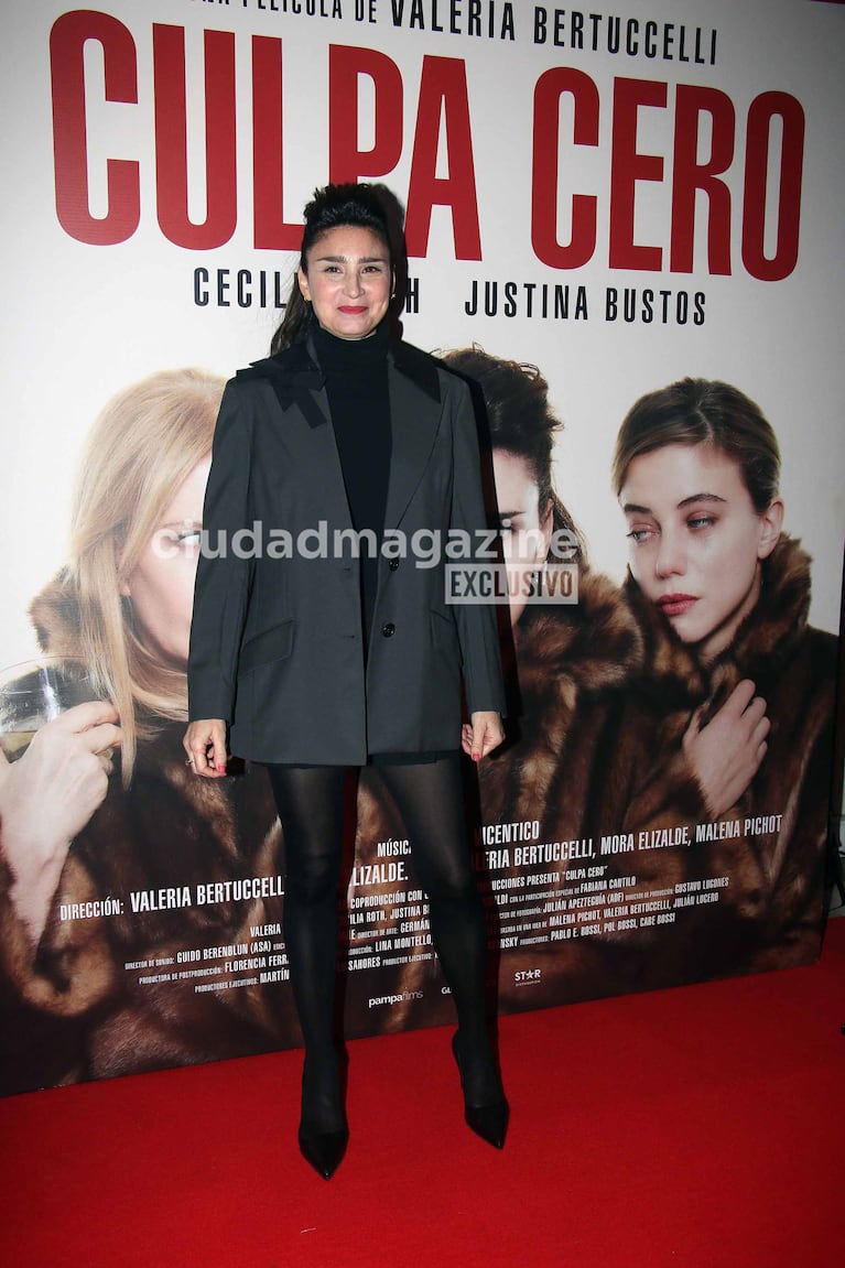 Valeria Bertuccelli en el estreno de su película, Culpa Cero (Foto: Movilpress).