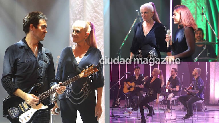 Valeria Lynch realizó un show muy especial junto a su novio, Mariano Gabriel Martínez y su hija, Tais. Fotos: Movilpress