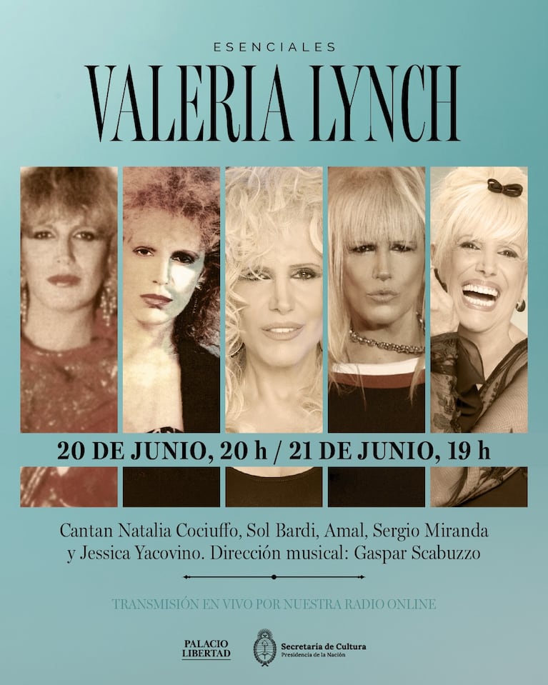 Valeria Lynch será reconocida como Personalidad Emérita de la Cultura de la Nación