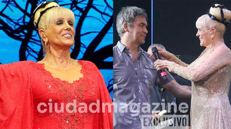 Valeria Lynch y Mariano Martínez en el Gran Rex (Fotos: Movilpress).