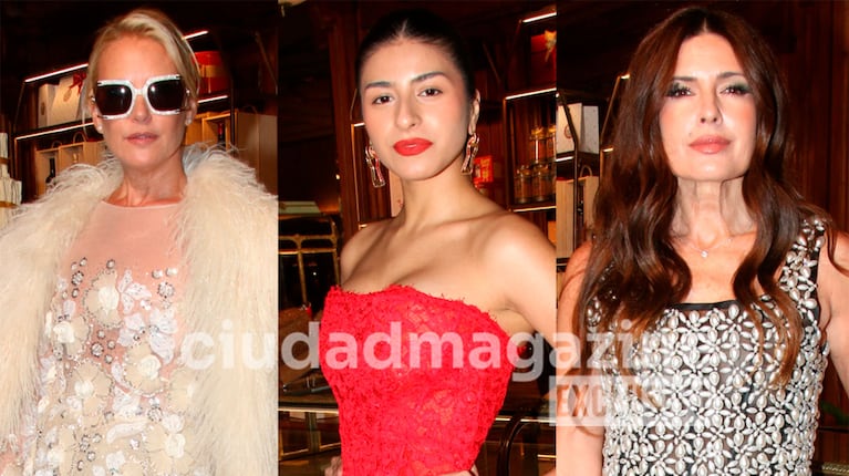 Valeria Mazza, Anabel Sánchez e Isabel Macedo en el desfile de Jorge Rey (Fotos: Movilpress).