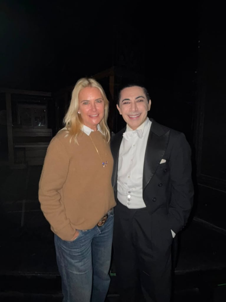 Valeria Mazza con Oscar Lajad