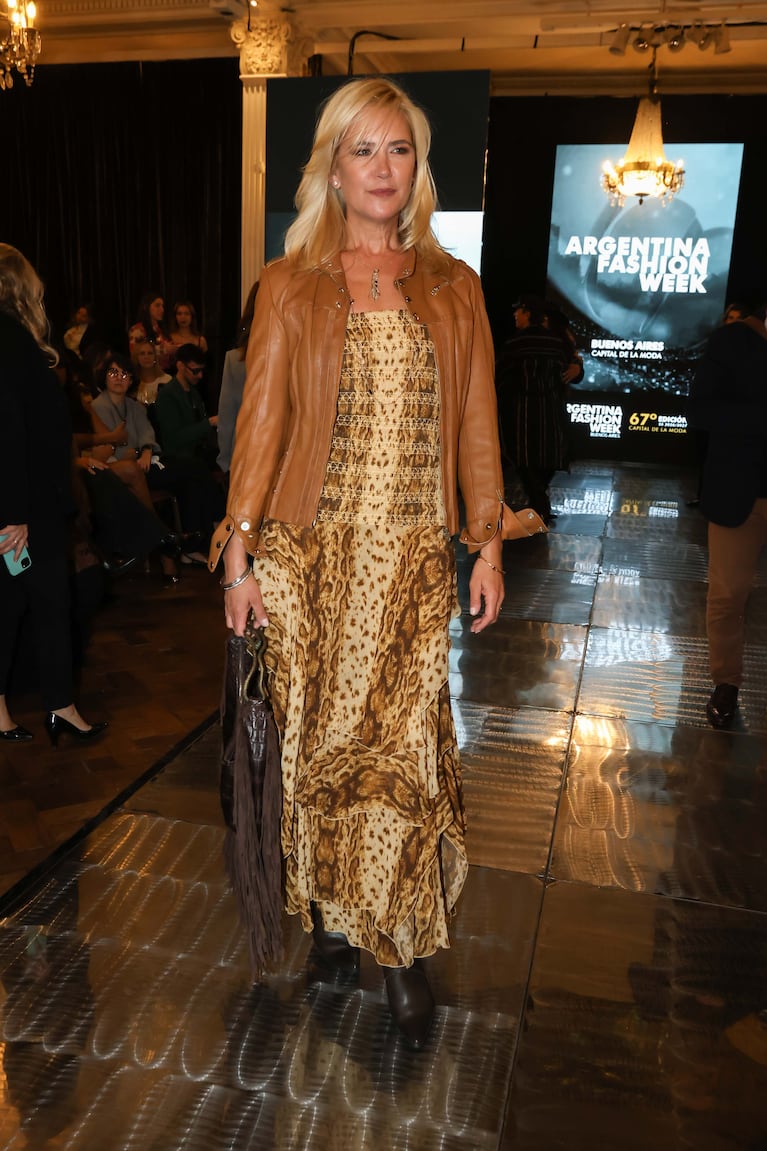 Valeria Mazza en el desfile de Benito Fernández por sus 40 años en la moda (Foto: prensa).