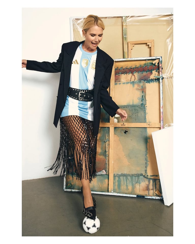 Valeria Mazza mostró su look mundialista (Foto: Instagram).