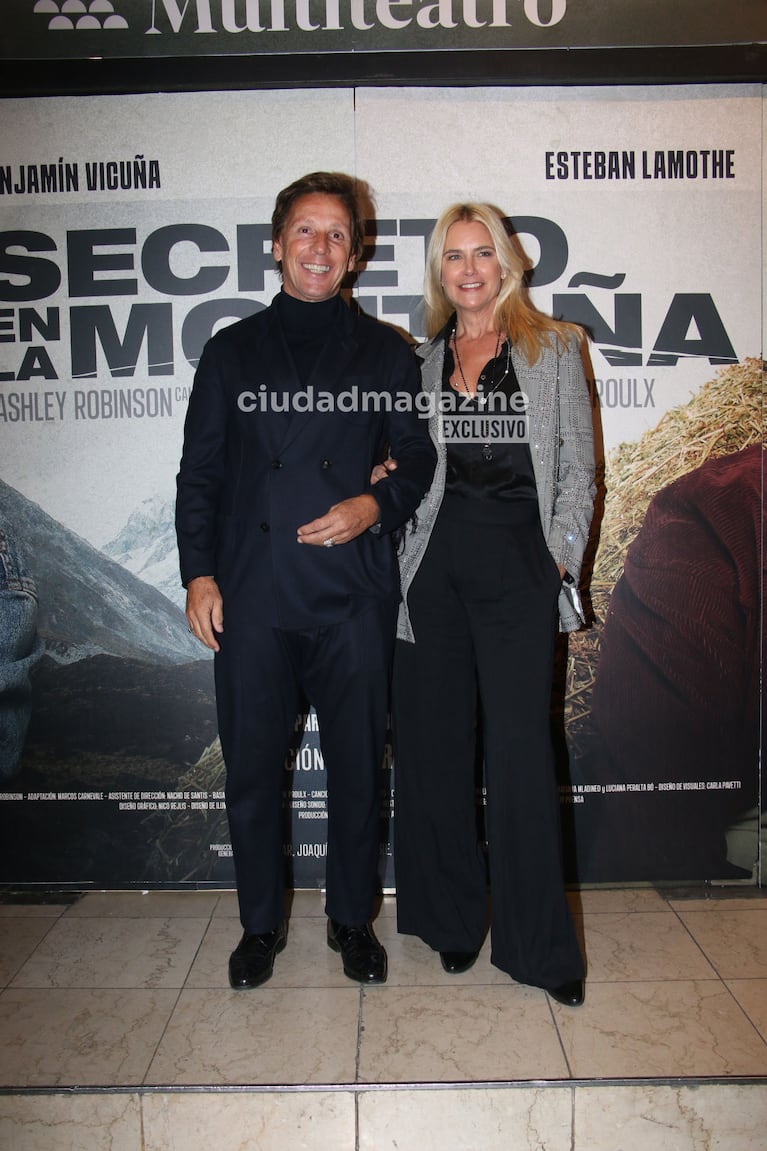 Valeria Mazza y Alejandro Gravier en el estreno de Secreto en la Montaña (Foto: Movilpress).