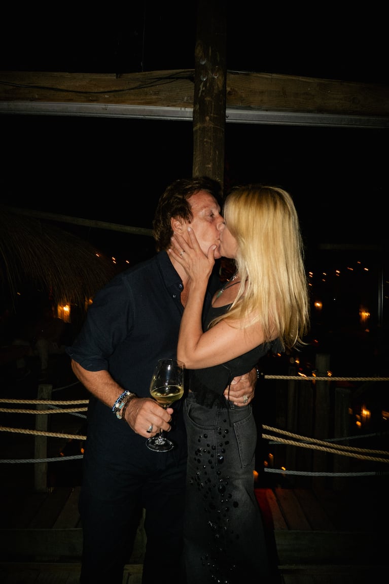 Valeria Mazza y Alejandro Gravier en la fiesta Le Baron en NAMM