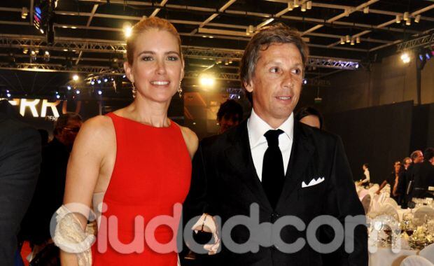 Valeria Mazza y Alejandro Gravier en los Martín Fierro 2012. (Foto: Jennifer Rubio)