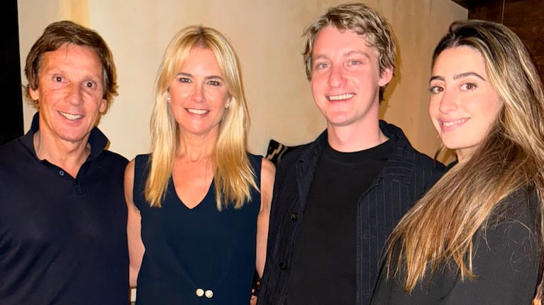 Valeria Mazza y su marido Alejandro Gravier celebraron el cumpleaños de su hijo Balthazar y la hija de Juliana Awada, Valentina Barbier posó junto a la familia (Foto: prensa)