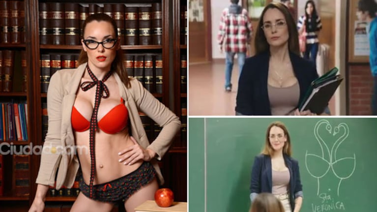 Valeria Olivero, la Profe Sexy de Saladix. (Foto: Maxi Didari y captura TV)