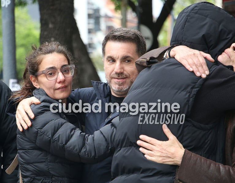 Valeria Sampedro en el último adiós a Fernando Confessore (Foto: Movilpress)